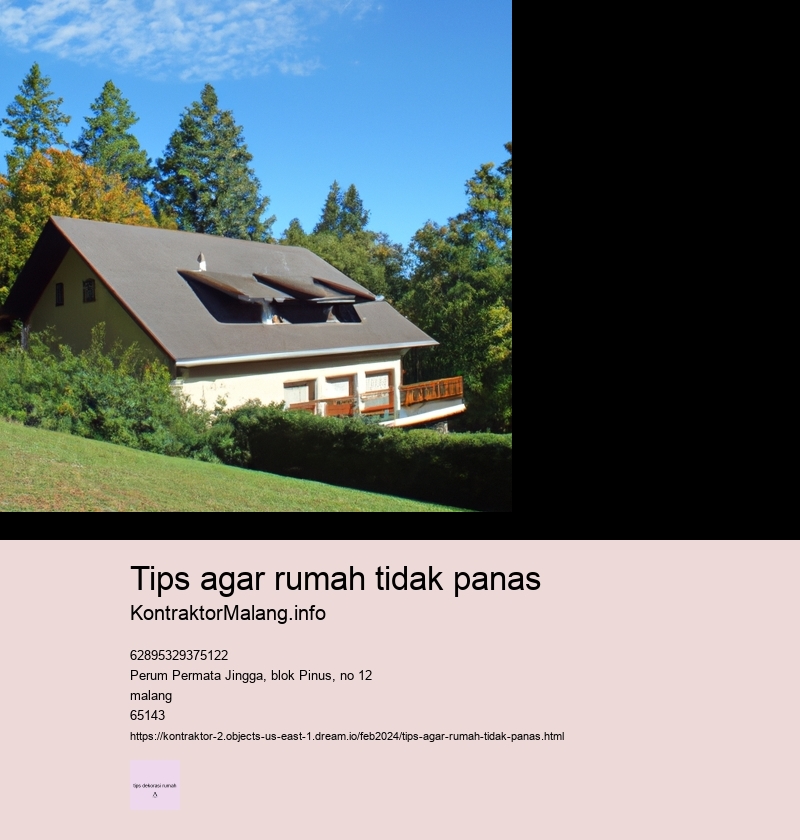 tips agar rumah tidak panas