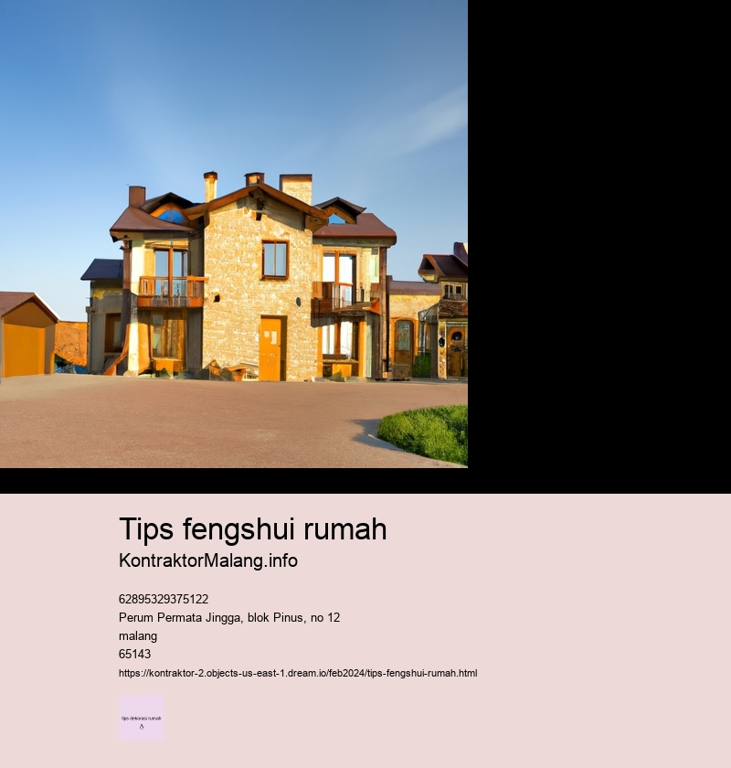 tips fengshui rumah