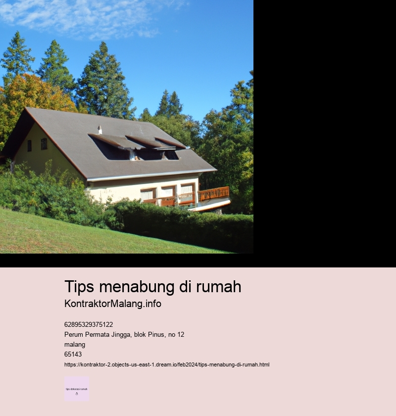 tips menabung di rumah