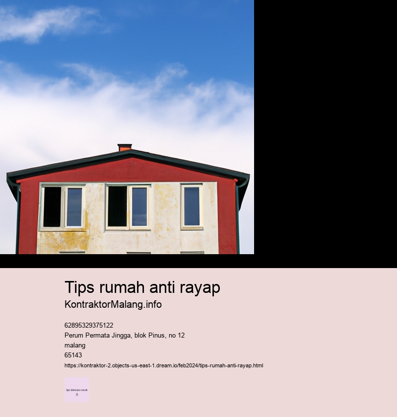 tips rumah anti rayap